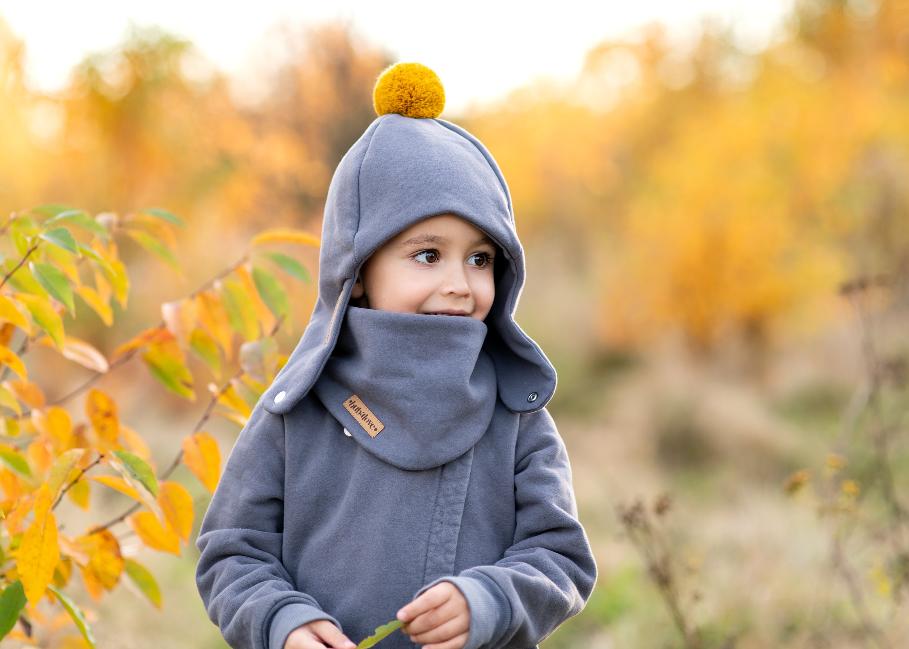 Bubalove Kinder Pilotenmütze Mit Schal - Warmes Winter-Set Mit Bommel, In Vielen Größen