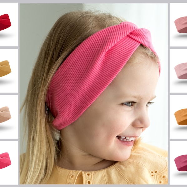 Stirnband für Kinder - viele Farben.