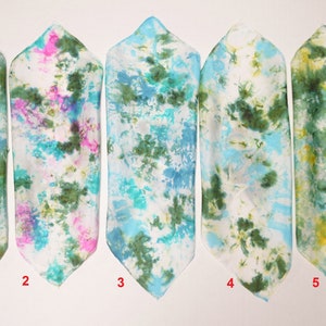 Hand Dyed Silk Hankies, Ladies Hankies, Unique Hankies, Handkerchiefs for Women, Colorful,Light, One of a Kind, Under 10, Purse Silk
