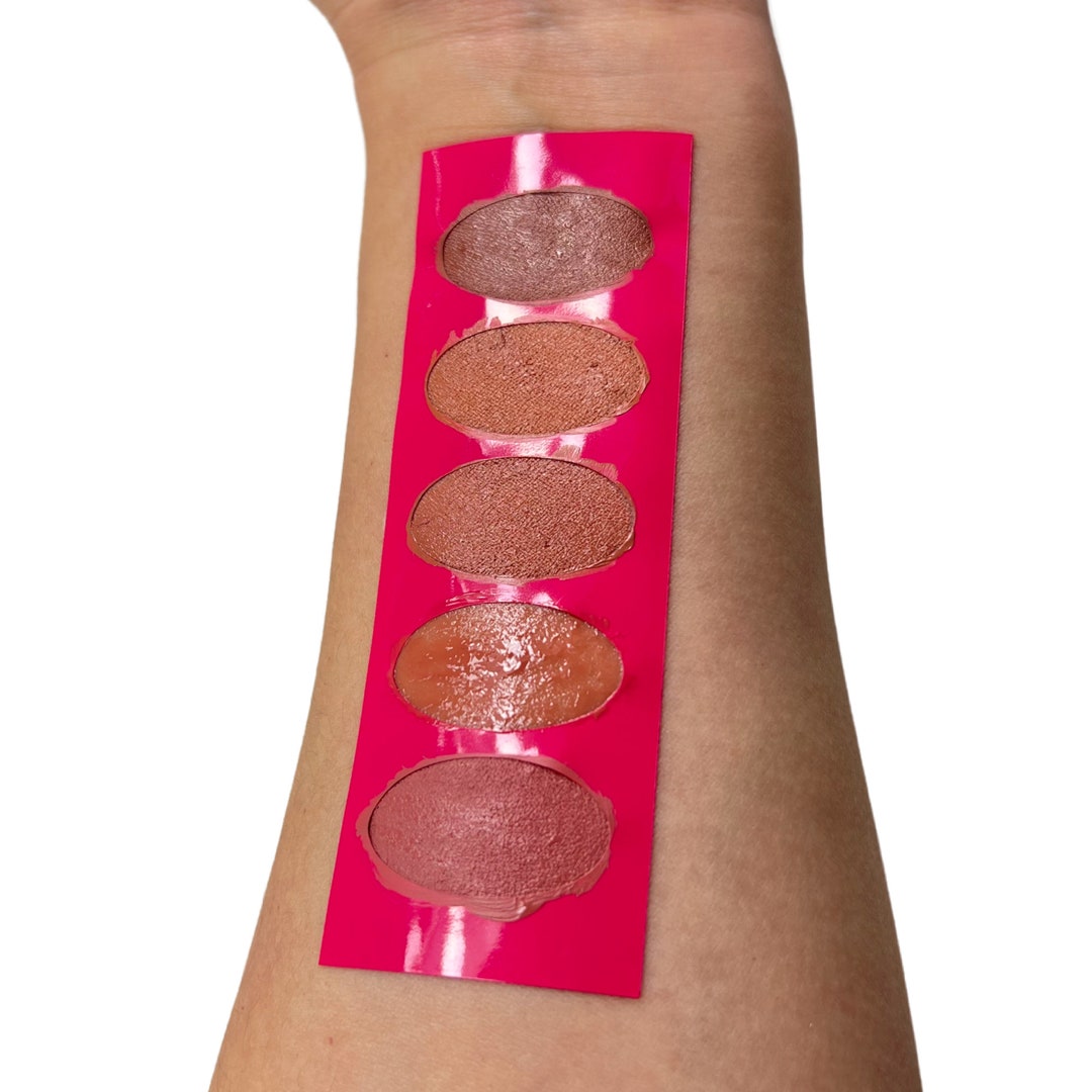 5 Section Makeup Swatch Stencil Ovals Etsy