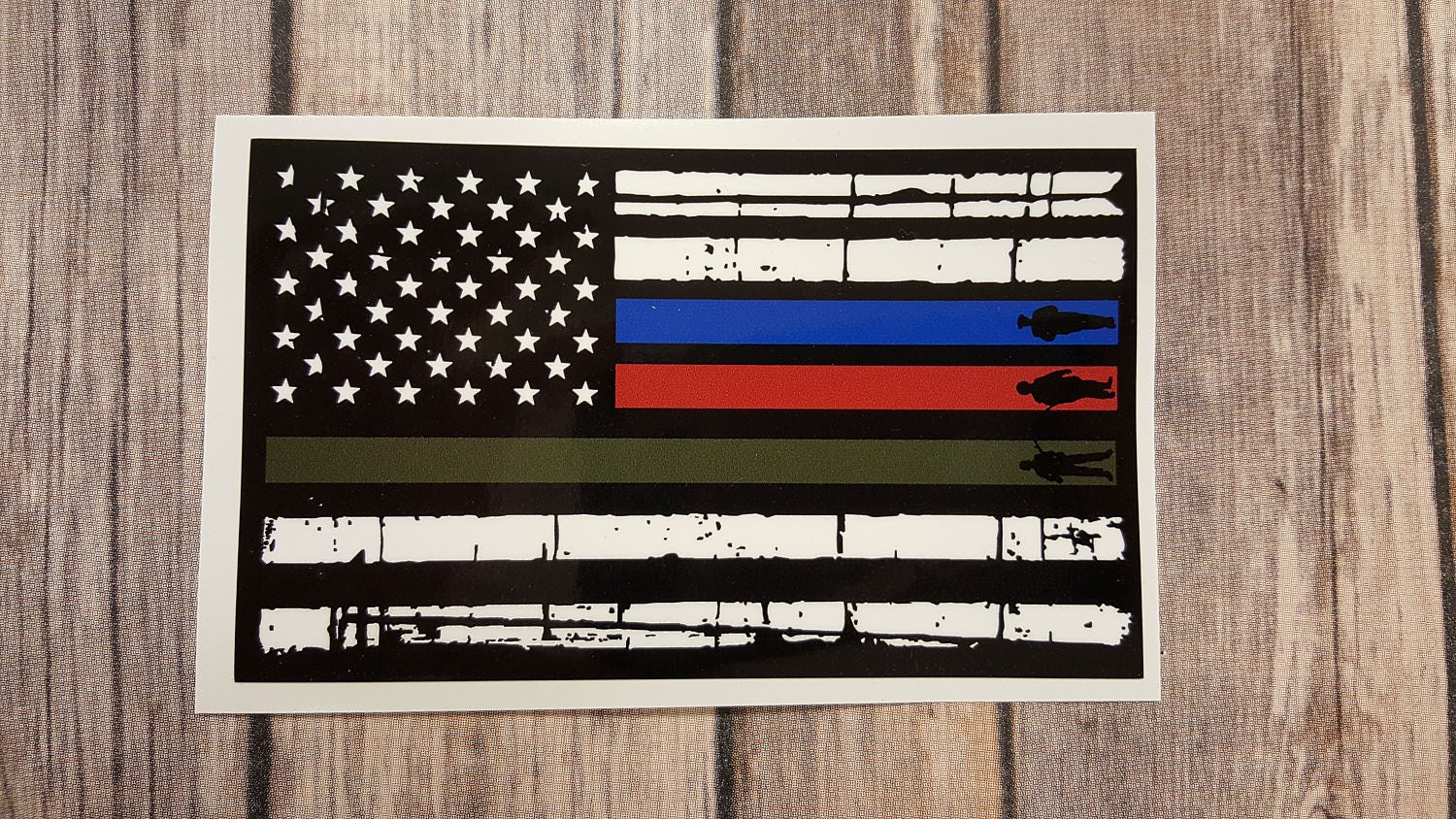 USA Flag Firefighter Police Military Decal, Support USA, Flag Decal, …