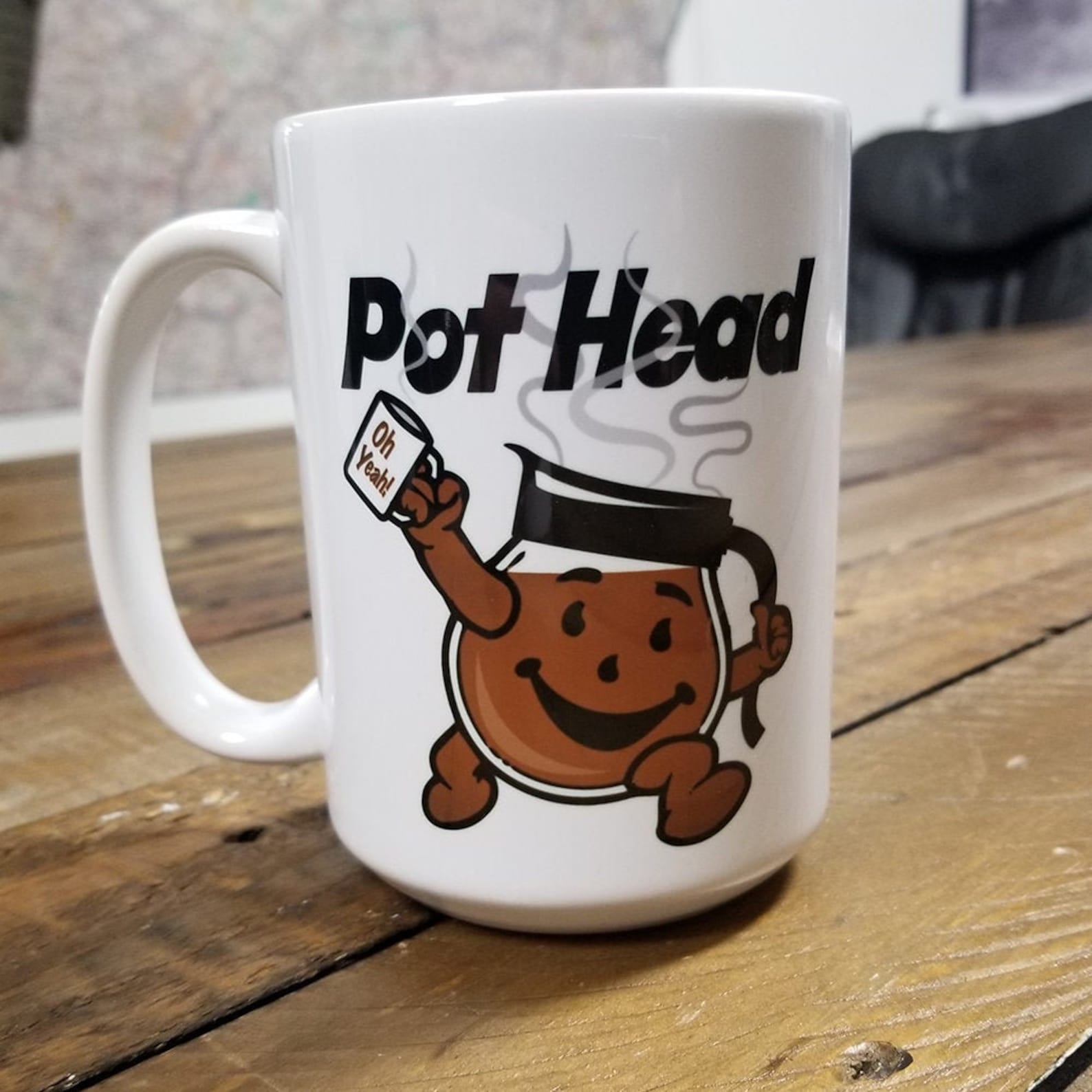 Pot Head Coffee Mug Coffee Mug Humor Mug Custom Mug Funny Etsy