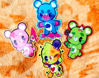 Scare Bears Vinyl Stickers
