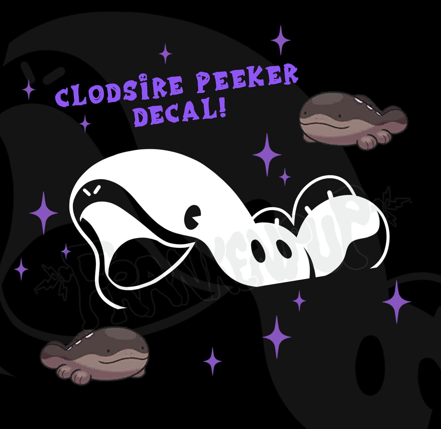 Clodsire Peeker Vinyl Decal - Etsy
