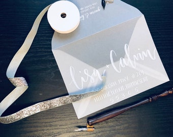Calligraphie de l’enveloppe de mariage | Calligraphie enveloppe abordant | Les Services de calligraphie | Manuscrite enveloppe calligraphie | Occasion spéciale