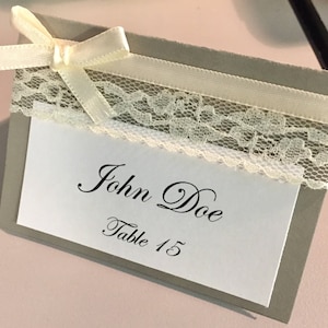 Lace Place Cards