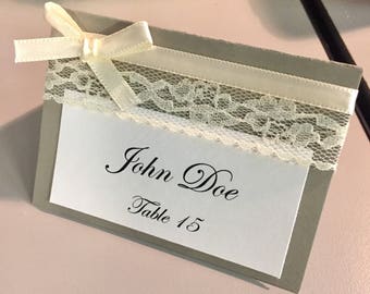 Lace Place Cards