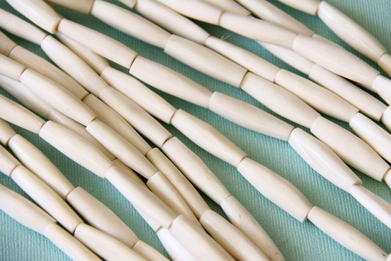 Oblong Bone Beads B+H 031