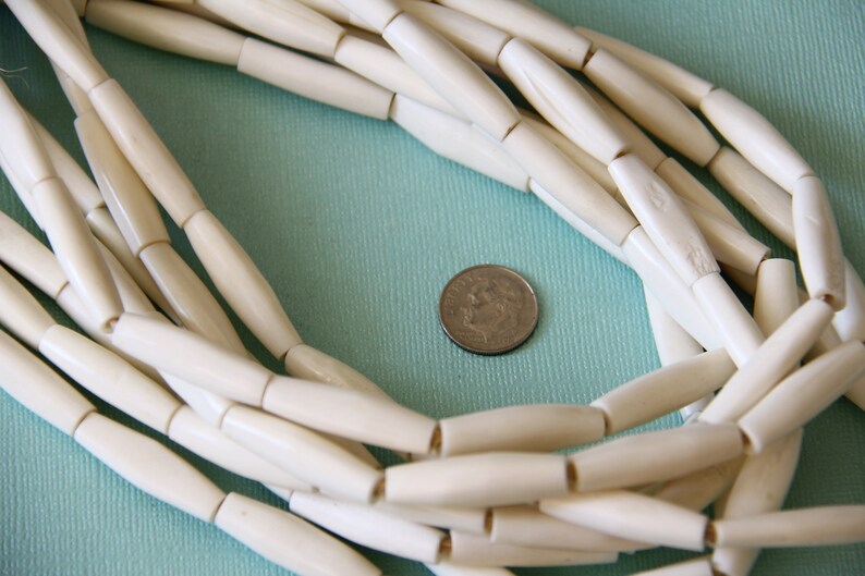 Oblong Bone Beads B+H 031
