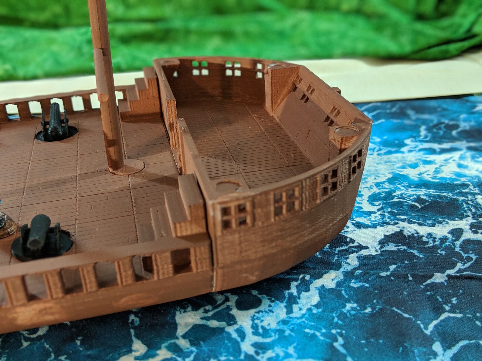 3D Printed triple masted ship for RPG games | Etsy