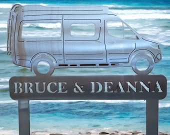Personalized Camper RV Sign Sprinter Van