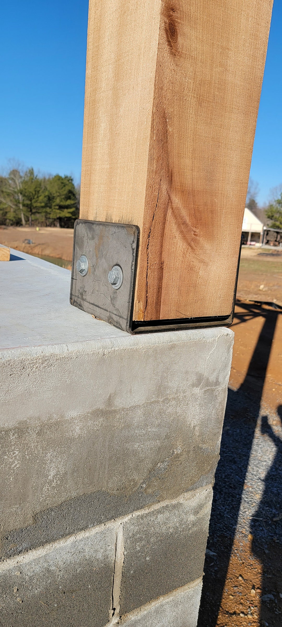 Heavy Duty Timber Frame Post Anchors. FREE SHIPPING LOWER 48 Etsy