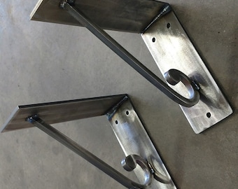 Heavy Duty USA Made Mantle, Shelf or Counter Top Brackets 10x10x3/8 Thick Corbel