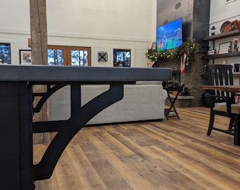 Heavy Duty Steel Counter Support Bracket: 10"x10"x3/8" Iron Corbel