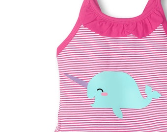 Cute Narwhal SVG File Cutting Template