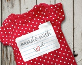 Made with Love Recipe Card SVG File Cutting Template
