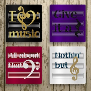 Music Puns SVG File Template Set
