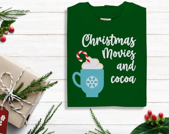Christmas Movies and Cocoa SVG File Cutting Template