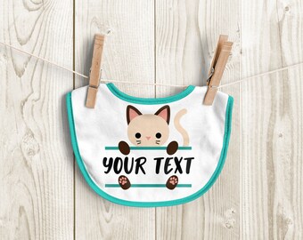 Plantilla de corte de archivo SVG dividido de gato mirando