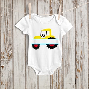 Söt traktor Split SVG-filklippmall