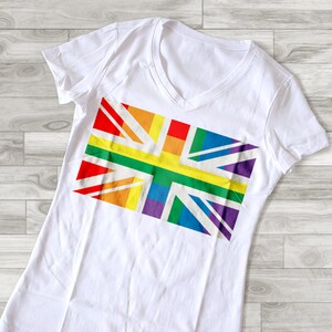 Modelo de corte de arquivo SVG da bandeira do orgulho LGBT do arco-íris do Reino Unido