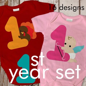 Baby's Year of Firsts SVG File Template Set of 16 - Etsy