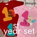 Baby's Year of Firsts SVG File Template Set of 16 - Etsy