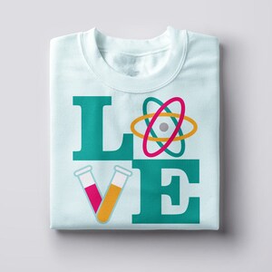 LOVE Science SVG File Cutting Template