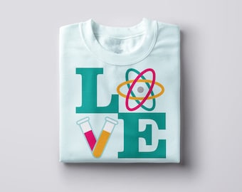 LOVE Science SVG File Cutting Template