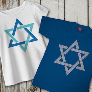 Star of David SVG File Template