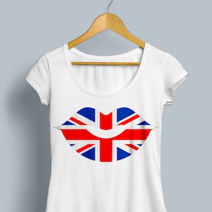 Modelo de corte de arquivo SVG Union Jack Lips