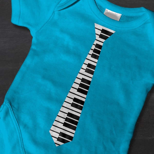 80s Piano Key Necktie SVG File Cutting Template Set