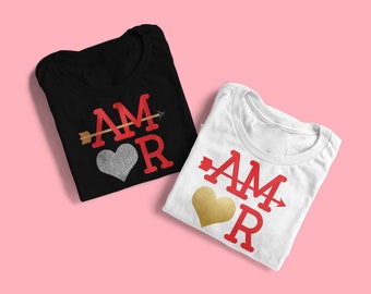 AMOR con  Corazón y Flecha SVG
