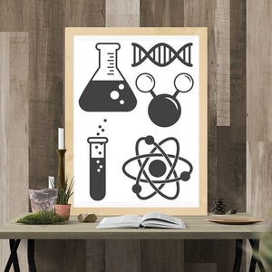 Science Symbols SVG Datei Schneidevorlage Set