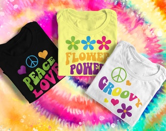 60s Psychedelic Phrases SVG File Cutting Template