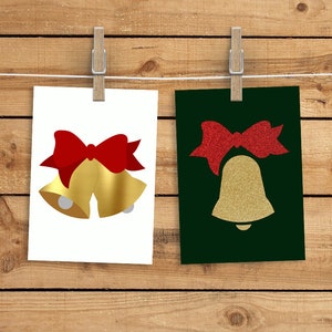 Bells with Bow SVG File Template