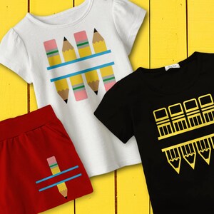 鉛筆分割 SVG ファイル カッティング テンプレート