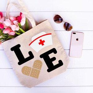 Nurse Love SVG File Cutting Template