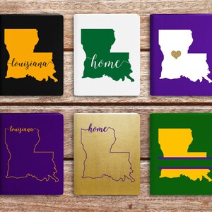 Conjunto de plantillas de corte de archivos SVG del estado de Louisiana