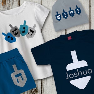 Hanukkah Dreidels Set di modelli di file SVG