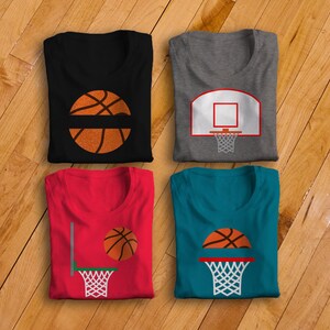 Basketball Hoop and Split SVG File Cutting Template Set
