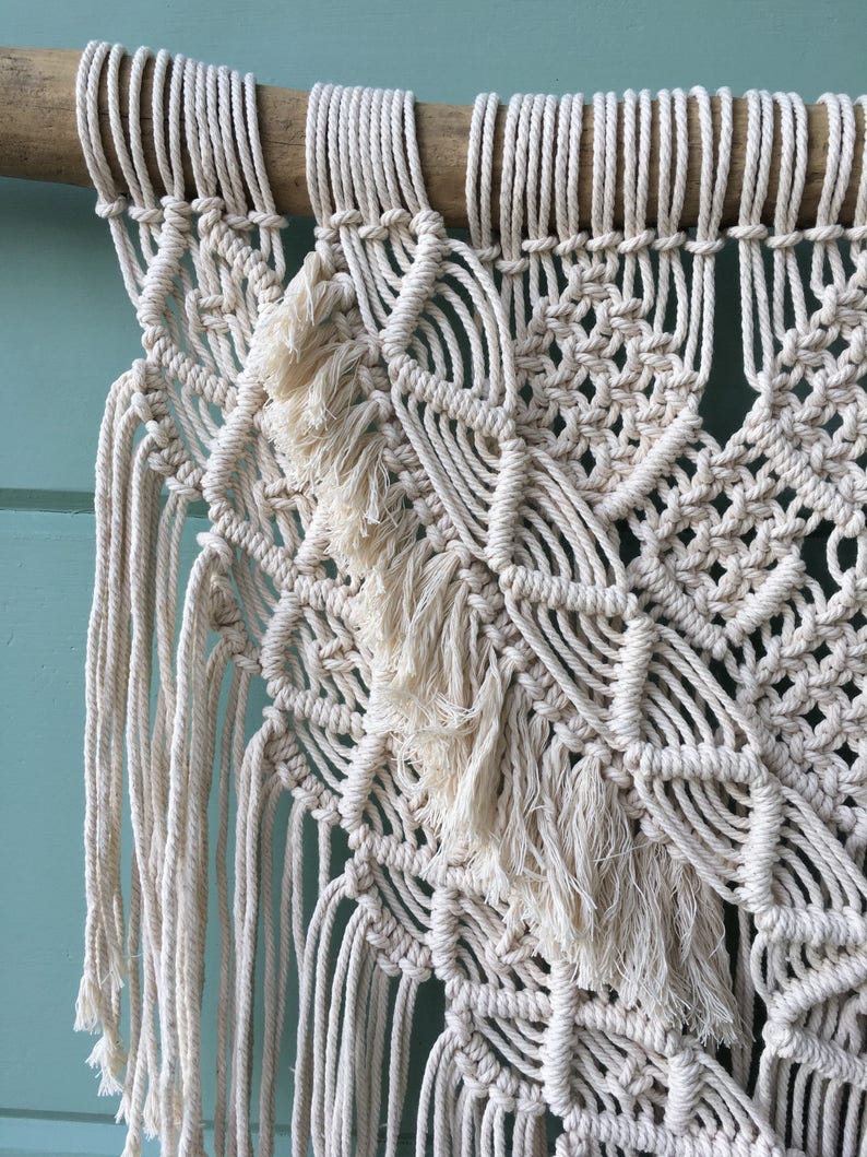 Modern Macrame Wall Hanging Modern Boho Wall Hanging Boho Etsy