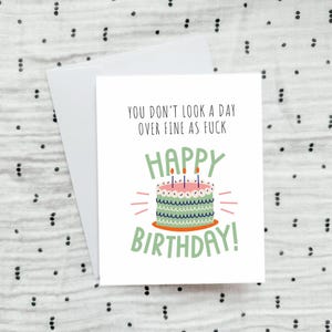 No te ves nada bien, feliz cumpleaños, tarjeta de cumpleaños, tarjeta para cualquiera, tarjeta de cumpleaños divertida