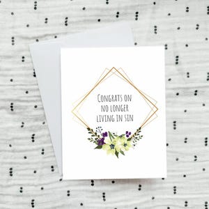 Lustige Hochzeitskarte, Hochzeit des Freundes, süße unangemessene unhöfliche Hochzeit, verheiratet, Glückwünsche