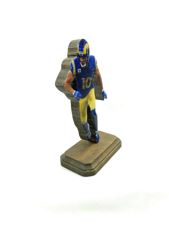 Cooper Kupp Wooden Sports Collectible Los Angles Rams Figure Statue