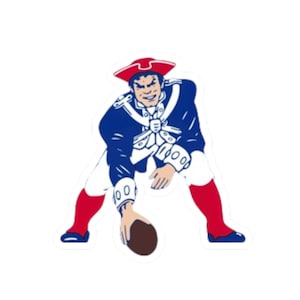 Vintage New England Patriots Kiss-Cut Sticker