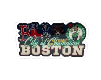 City of Champions Boston Sticker | Sports Team Mashup Kiss-Cut