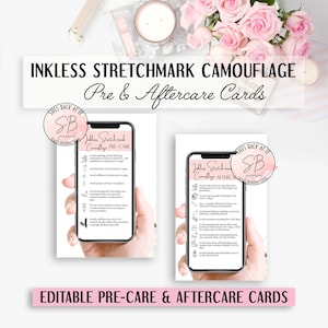 Trattamento post-trattamento per smagliature senza inchiostro, Scheda di trattamento post-trattamento per smagliature senza inchiostro, Trattamento post-trattamento per smagliature senza inchiostro, Modificabile in Canva