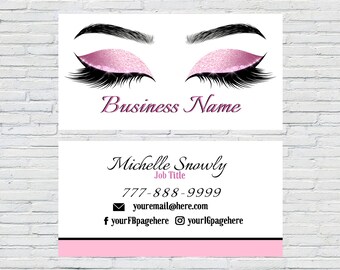 Download Lash Business Card Etsy