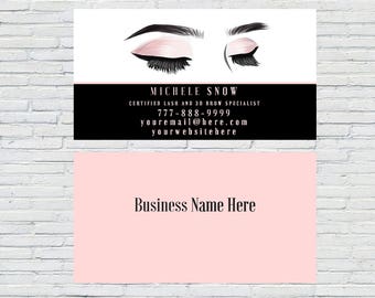 eyelash business card business card beautician business card esthetician printable download personalized lash extensions - Lash Extension Business Cards eyelash business card business card beautician business card esthetician printable download personalized lash extensions - Lash Extension Business Cards